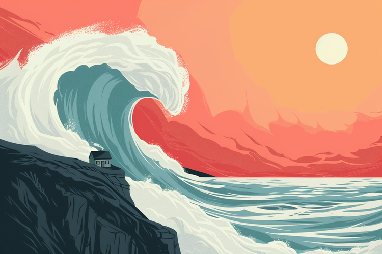 🌊 Reculer face aux vagues